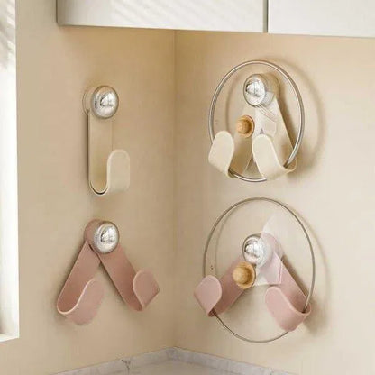 Pot Lid Holder With Suction Cup